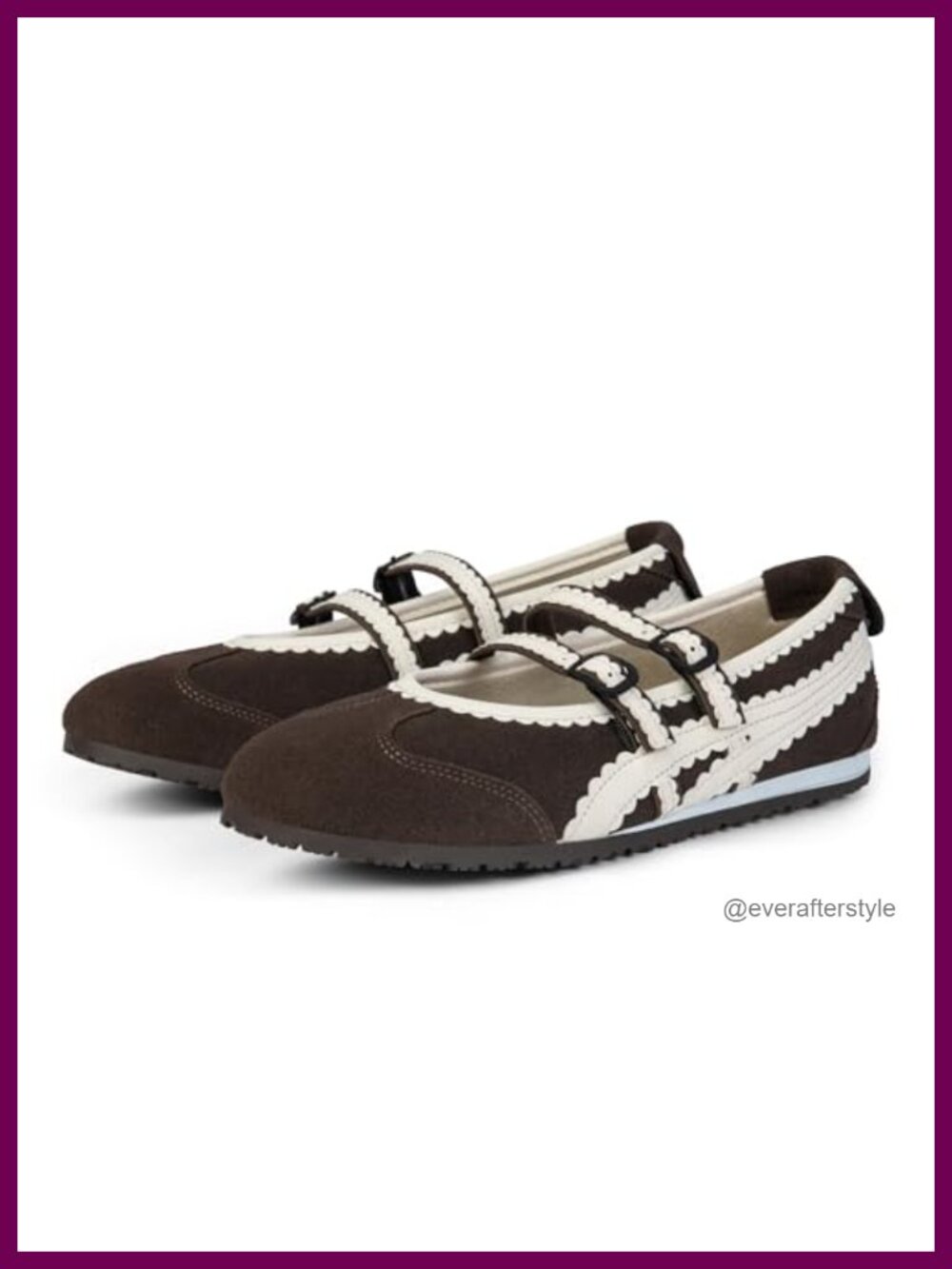 Ballet Sneakers Mary Jane Flats Slip On Memory Foam Walking Shoes